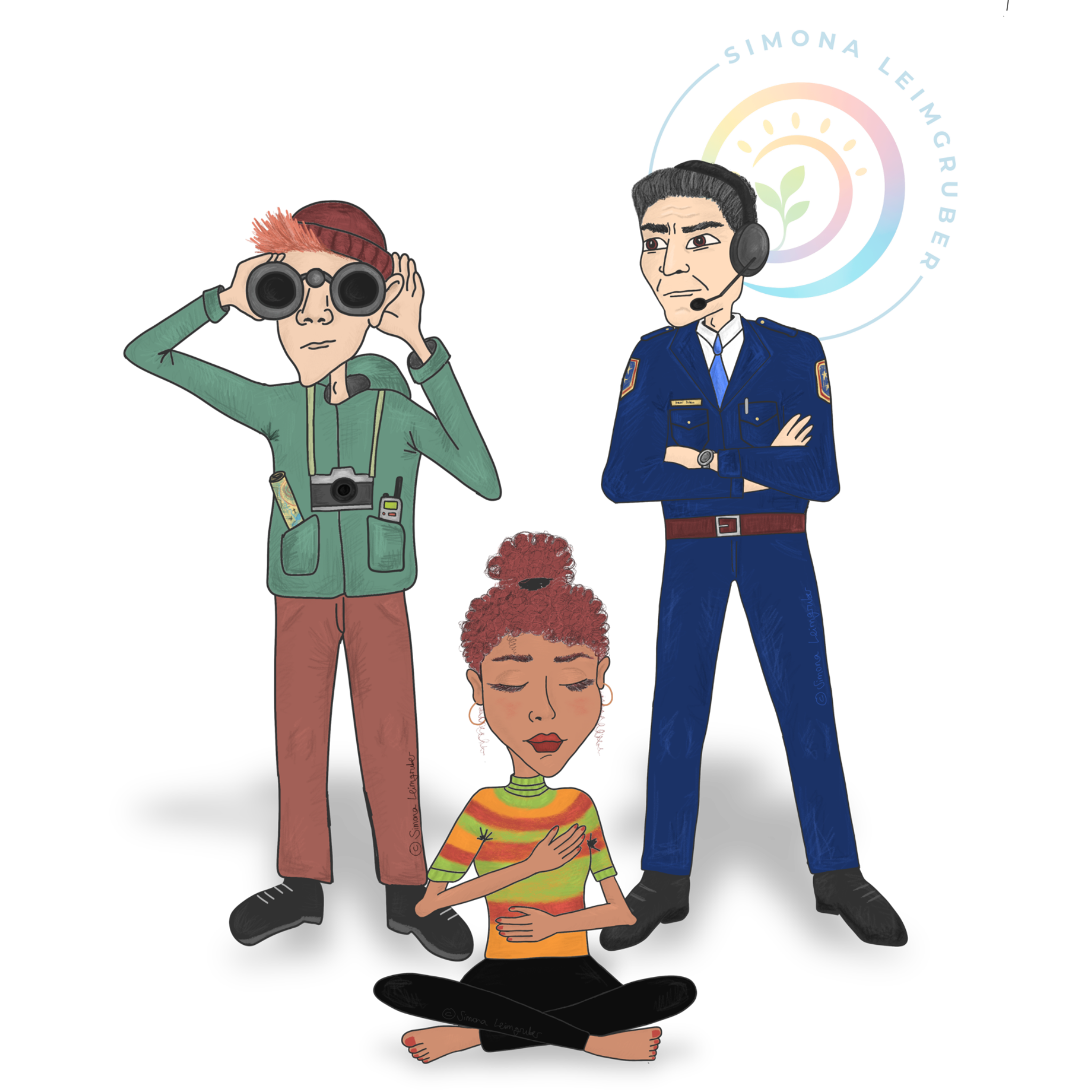 Das ANS-Team – Herr Aussicht, Frau Innig und Herr Neu